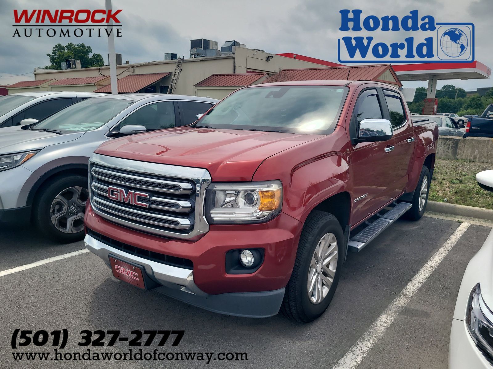 Copper Red 2015 GMC Canyon SLT Crew Cab Pickup Truck 4X2 6-Speed Automatic