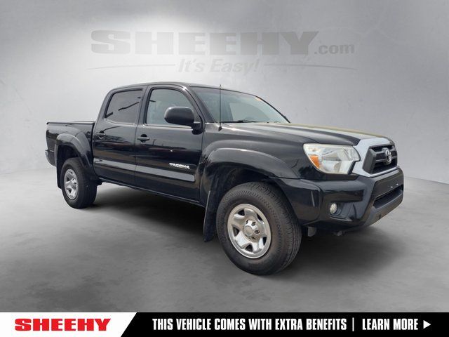 Black 2015 Toyota Tacoma Double Cab V6 4WD Pickup Truck Four-Wheel Drive 5-Speed Automatic