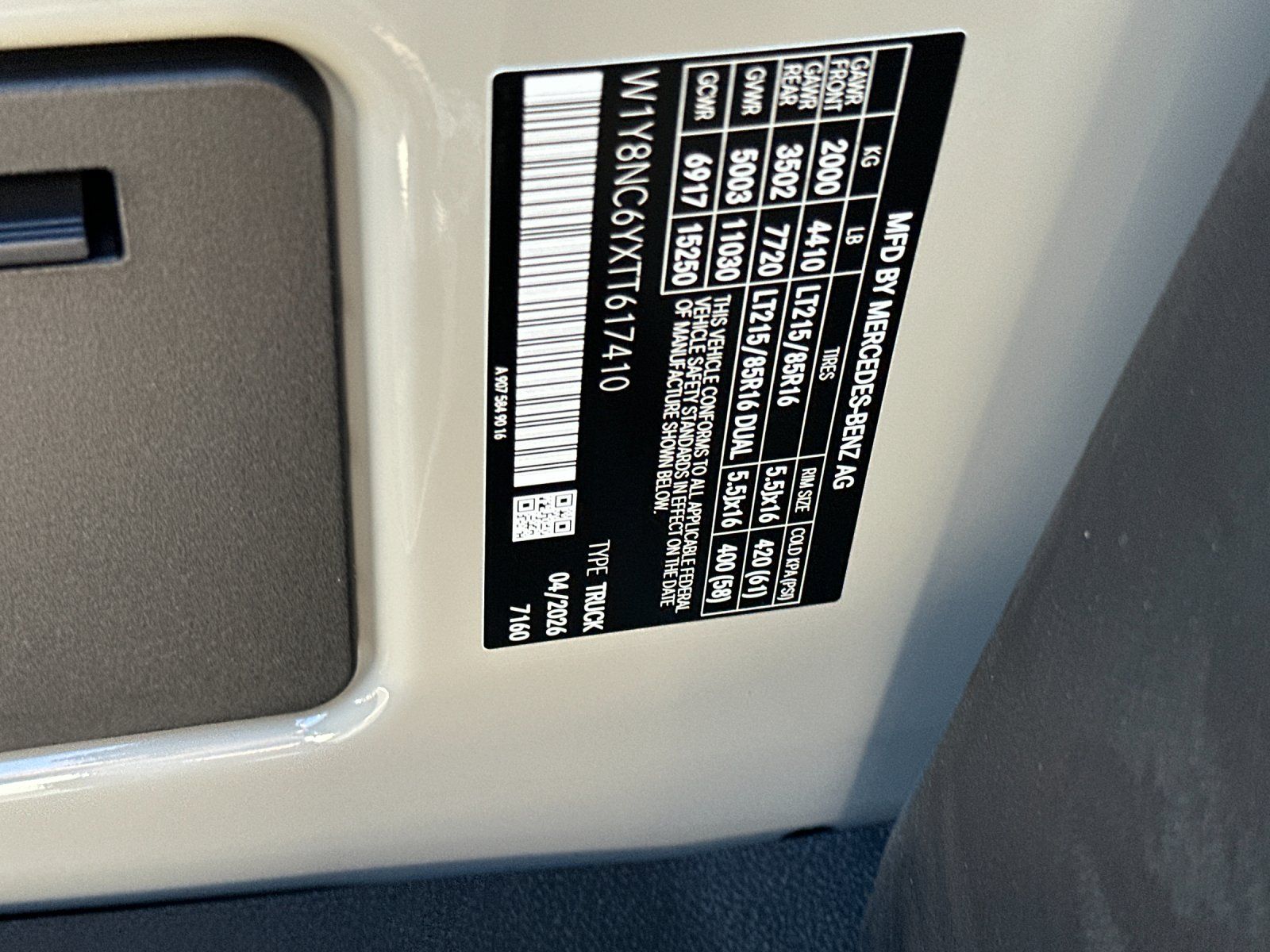 new 2026 Mercedes-Benz Sprinter 3500XD car, priced at $86,808
