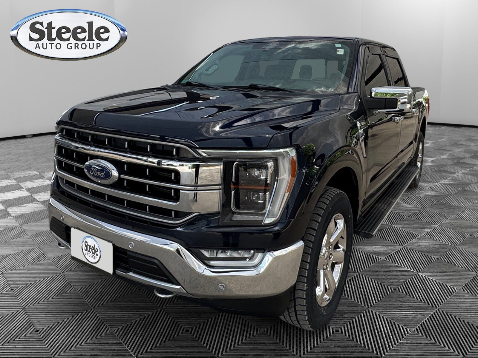 Blue Metallic 2022 Ford F-150 Pickup Truck Four-Wheel Drive Automatic