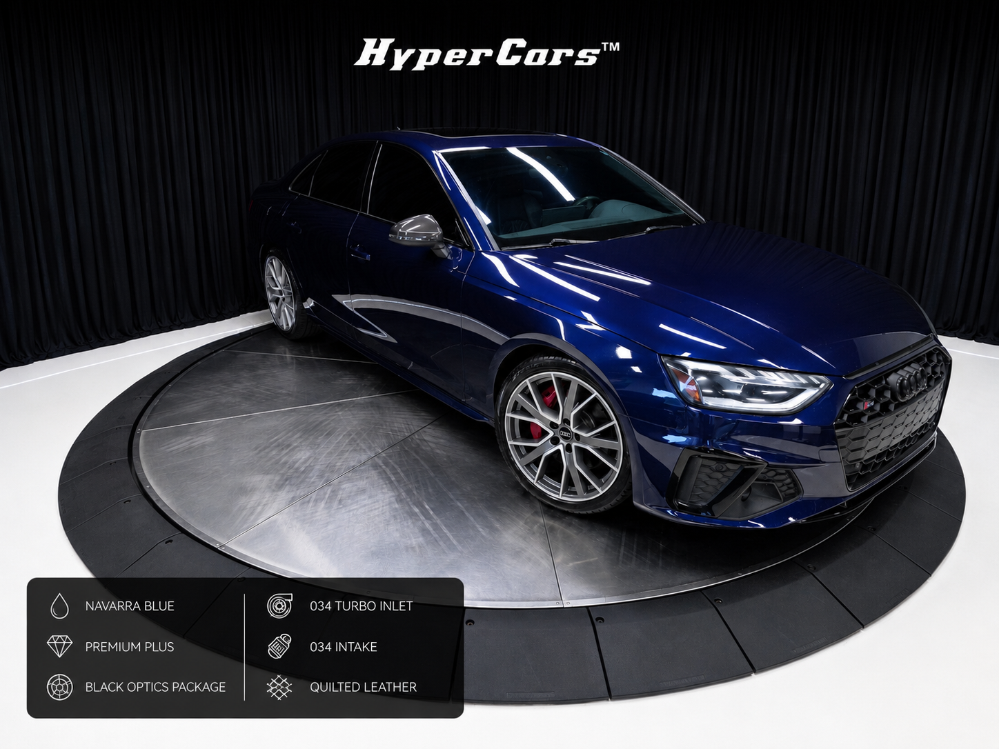 Blue Metallic 2020 Audi S4 3.0T quattro Premium Plus Sedan AWD Sedan All-Wheel Drive 8-Speed Automatic