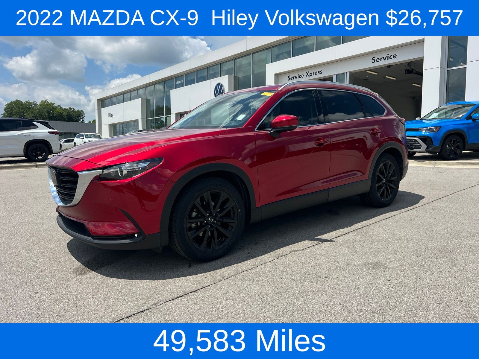 Soul Red Crystal Metallic 2022 Mazda CX-9 SUV / Crossover All-Wheel Drive 6-Speed Automatic