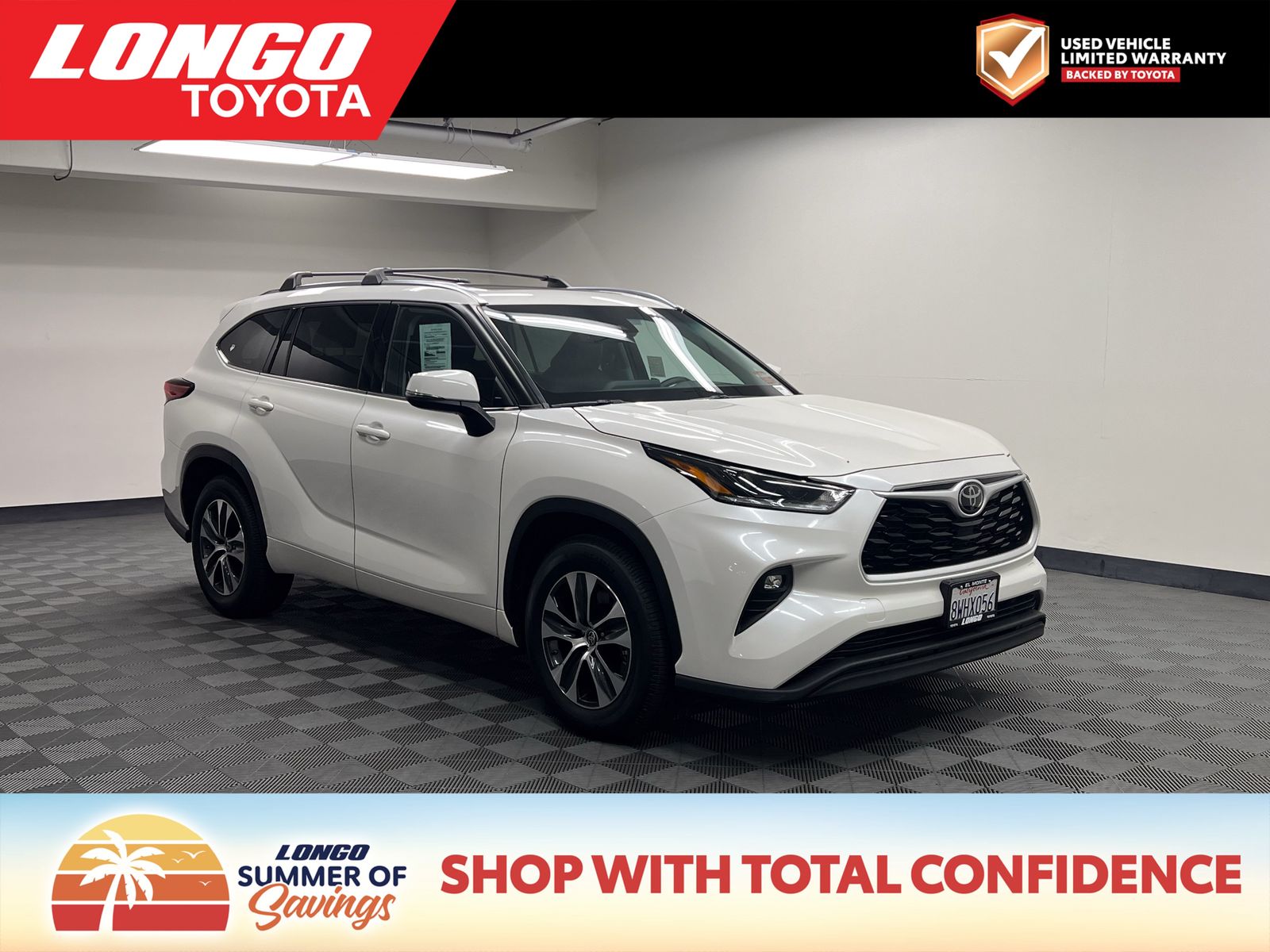 used 2021 Toyota Highlander car, priced at $29,888