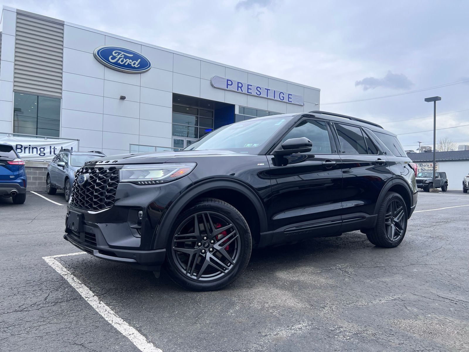 Black Metallic 2025 Ford Explorer ST-Line AWD SUV / Crossover All-Wheel Drive Automatic