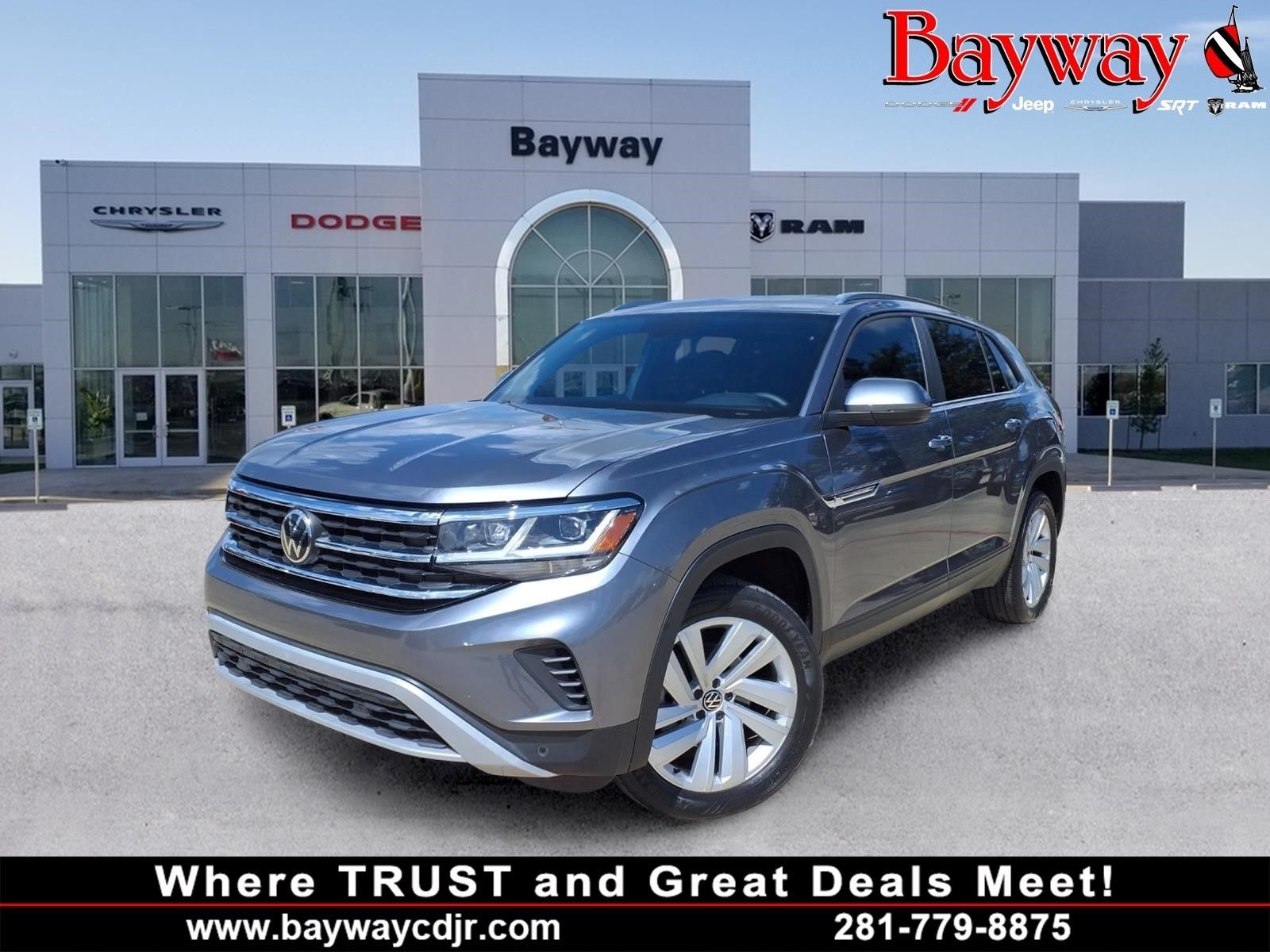 2023 Volkswagen Atlas Cross Sport 3.6L V6 SE w/Technology Gray at Toyota of Victoria