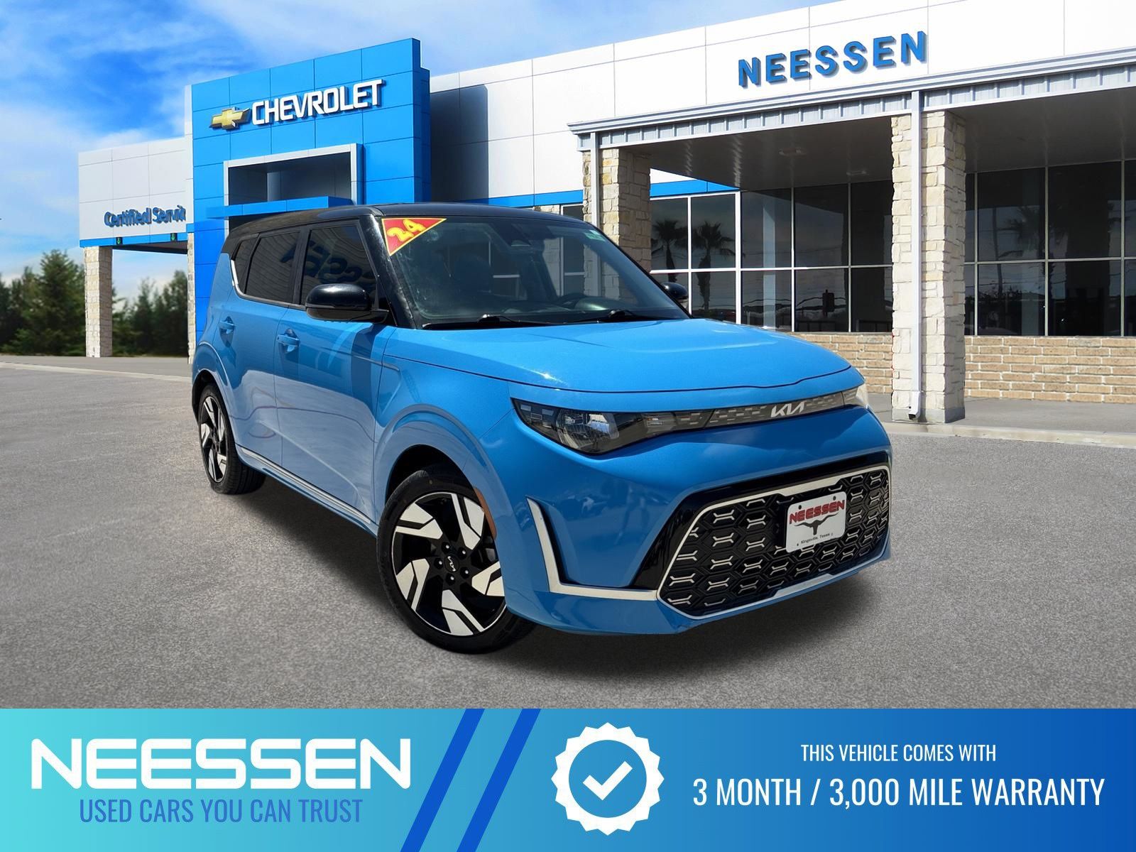 Surf Blue 2024 Kia Soul SUV / Crossover Front-Wheel Drive Continuously Variable Transmission