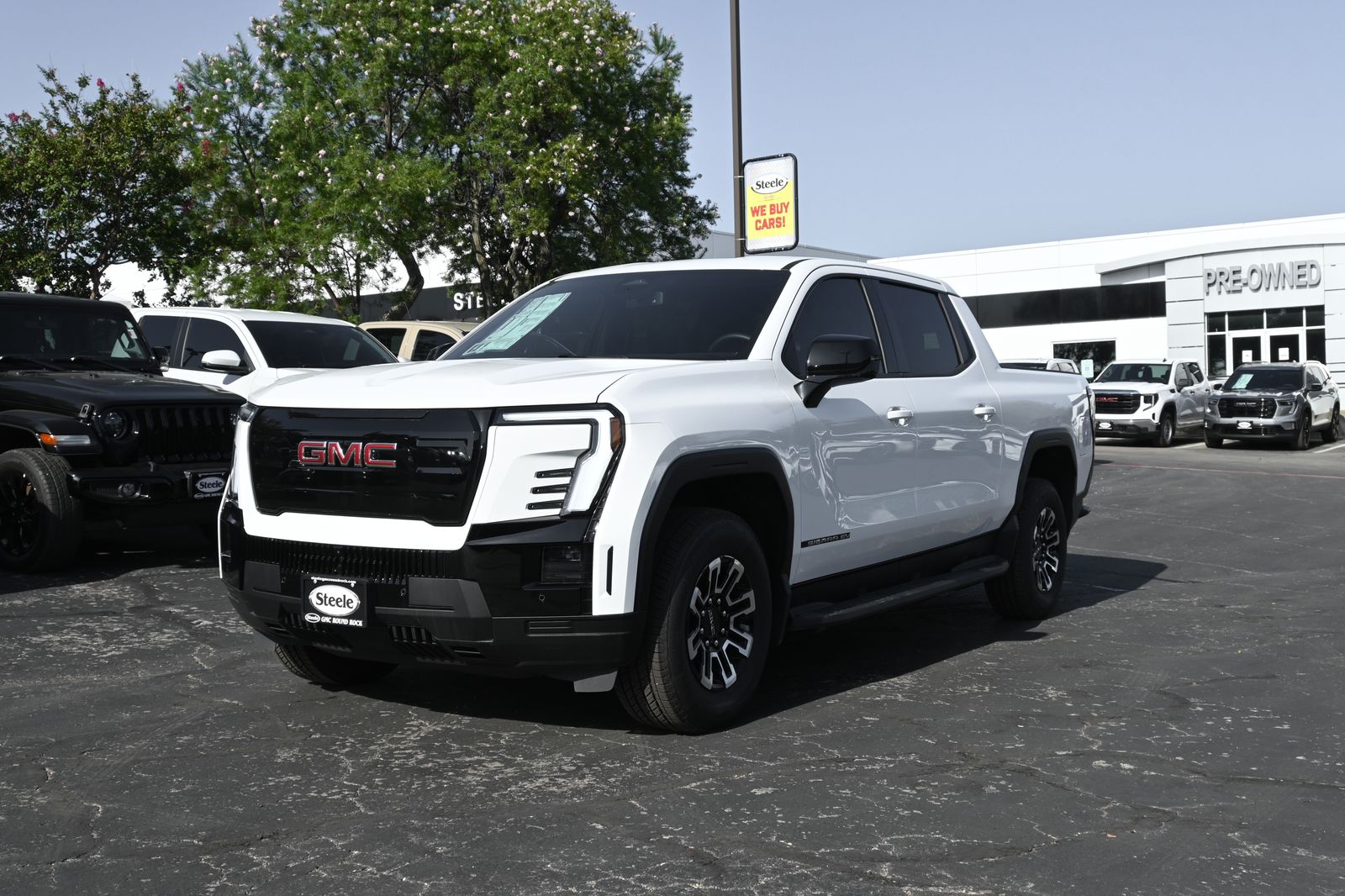Summit White 2026 GMC Sierra EV Pickup Truck All-Wheel Drive 1-Speed Automatic