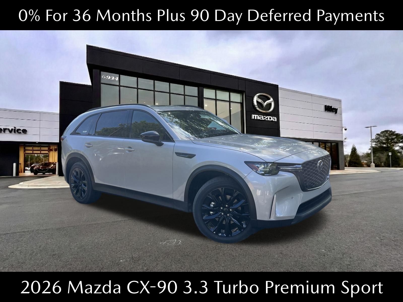 Gray (Platinum Quartz) 2026 Mazda CX-90 SUV / Crossover All-Wheel Drive 8-Speed Automatic