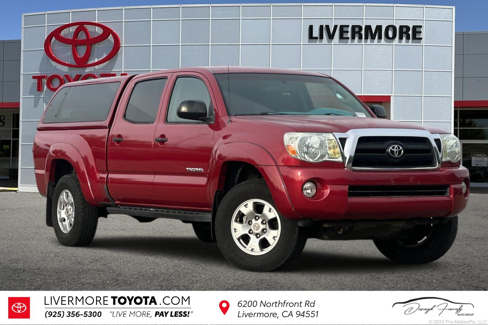 Impulse Red Pearl 2007 Toyota Tacoma PreRunner Double Cab V6 Pickup Truck Rear-Wheel Drive 5-Speed Automatic Overdrive