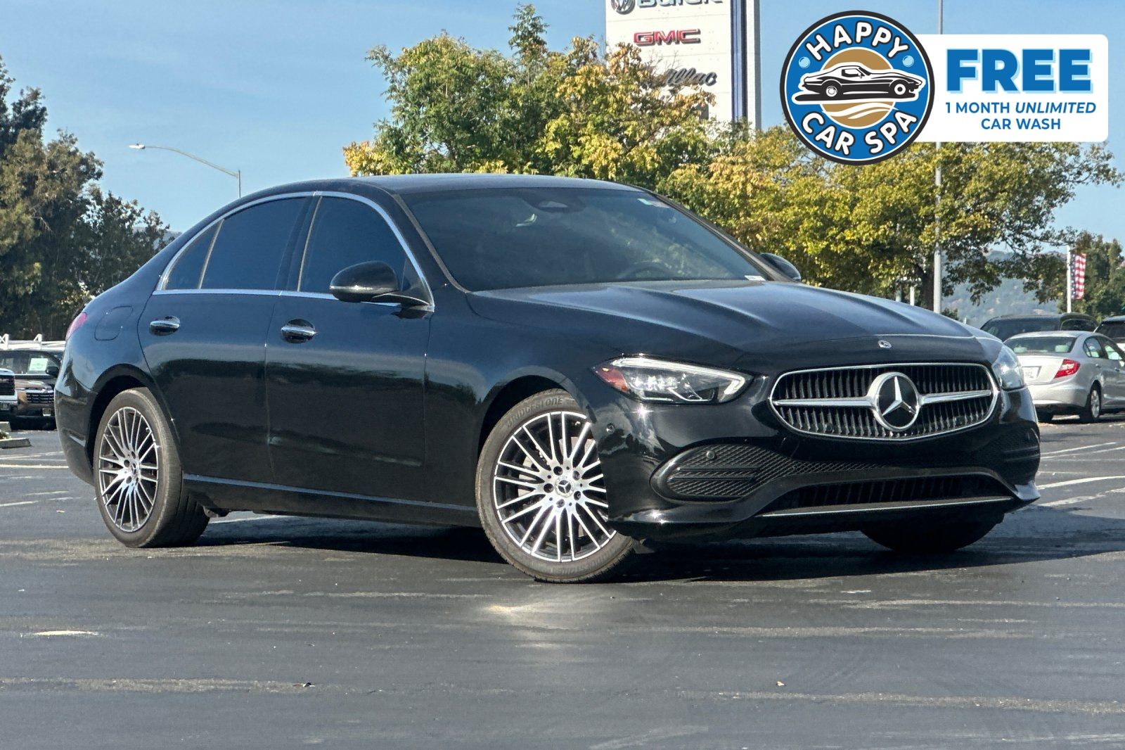 Black 2025 Mercedes-Benz C-Class Sedan Rear-Wheel Drive 9-Speed Automatic