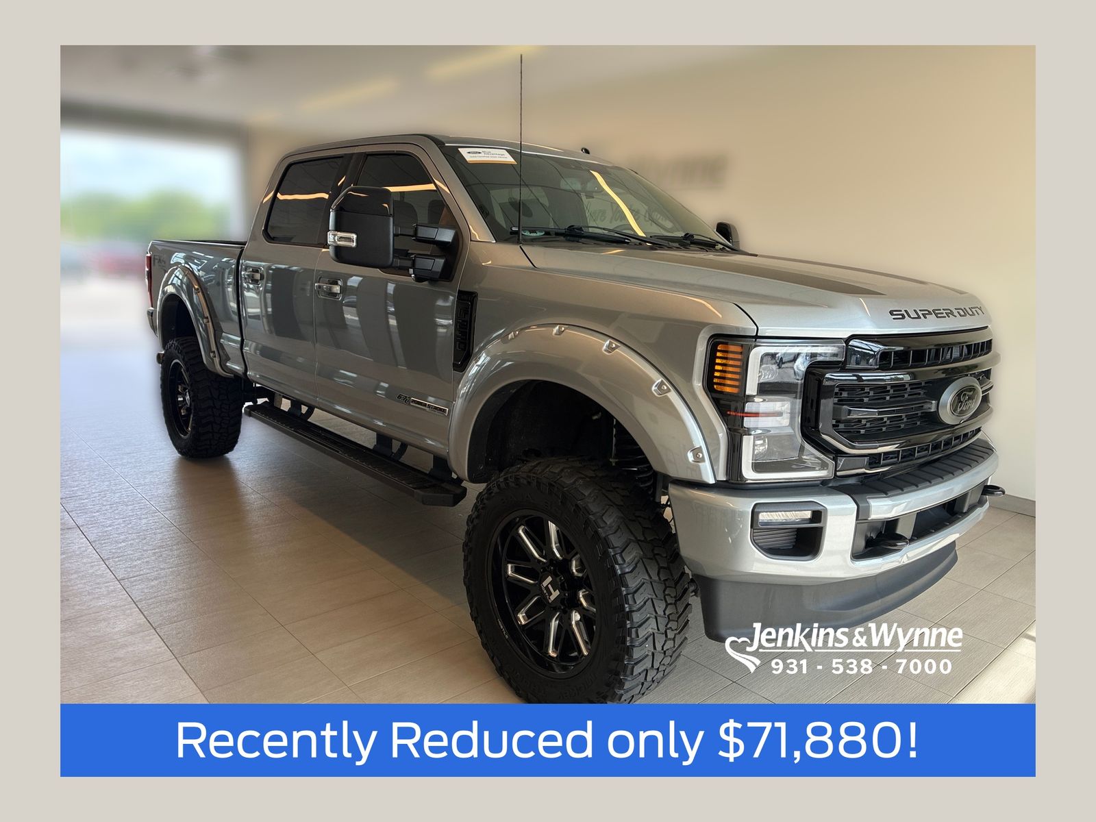 Silver Metallic 2022 Ford F-250 Super Duty Pickup Truck Four-Wheel Drive Automatic