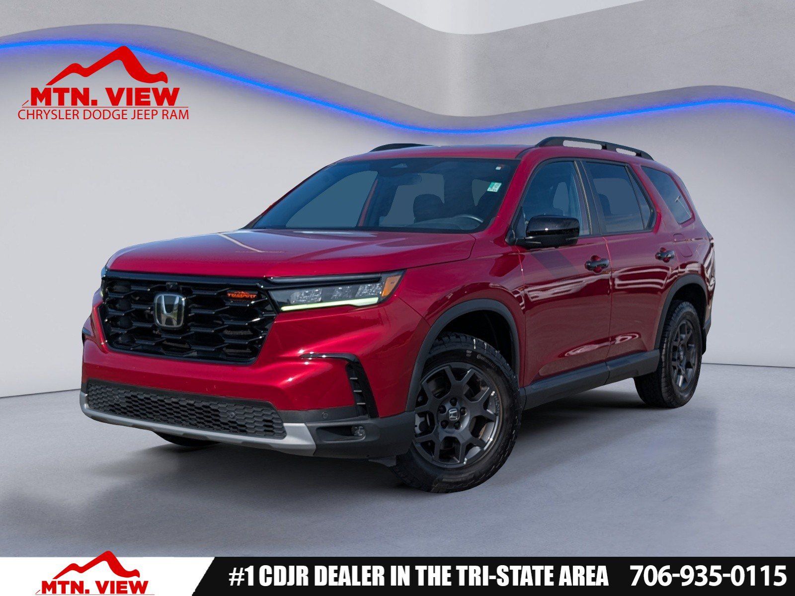 Red 2025 Honda Pilot SUV / Crossover All-Wheel Drive Automatic
