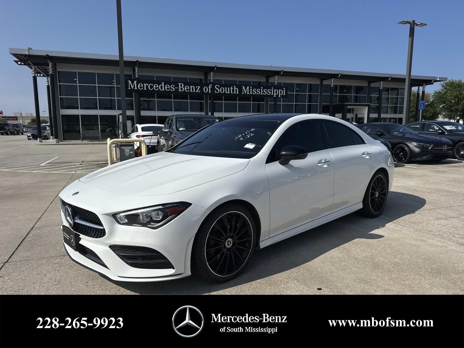 Polar White 2023 Mercedes-Benz CLA 250 FWD Coupe Front-Wheel Drive 7-Speed Automatic
