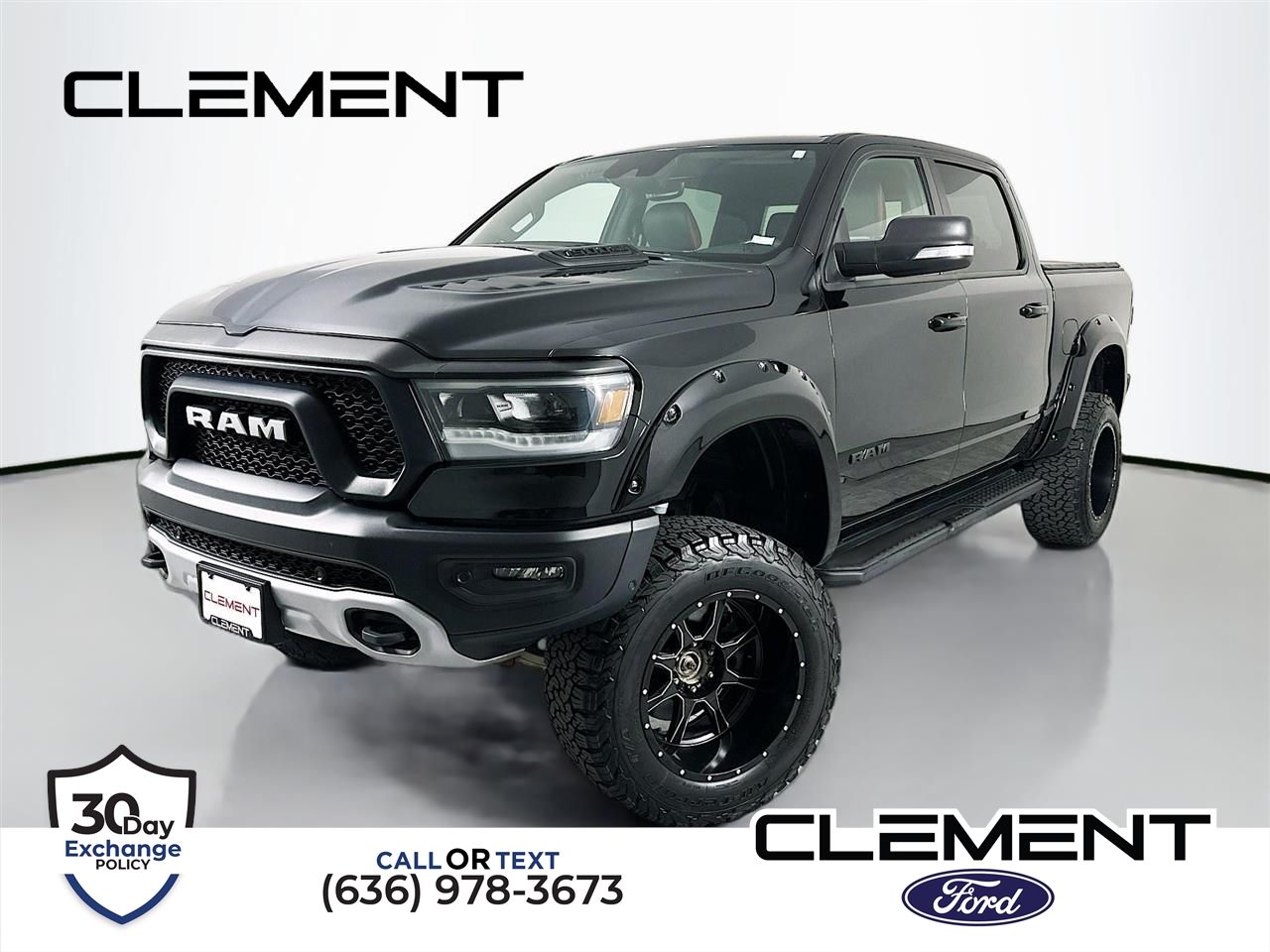 Diamond Black Crystal Pearlcoat 2022 RAM 1500 Rebel Crew Cab 4WD Pickup Truck Four-Wheel Drive 8-Speed Automatic