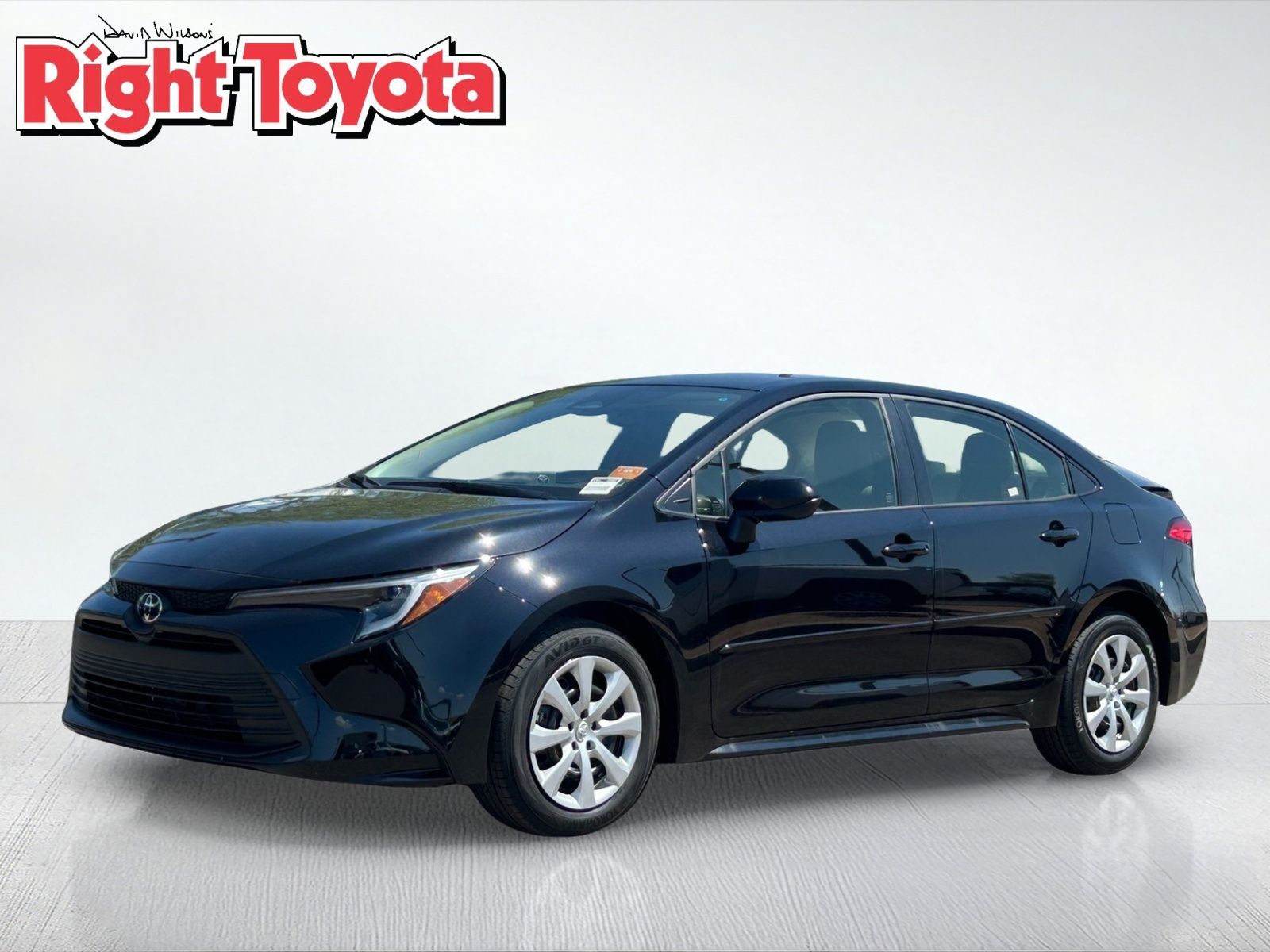 Midnight Black Metallic 2026 Toyota Corolla Hybrid Sedan Front-Wheel Drive Continuously Variable Transmission