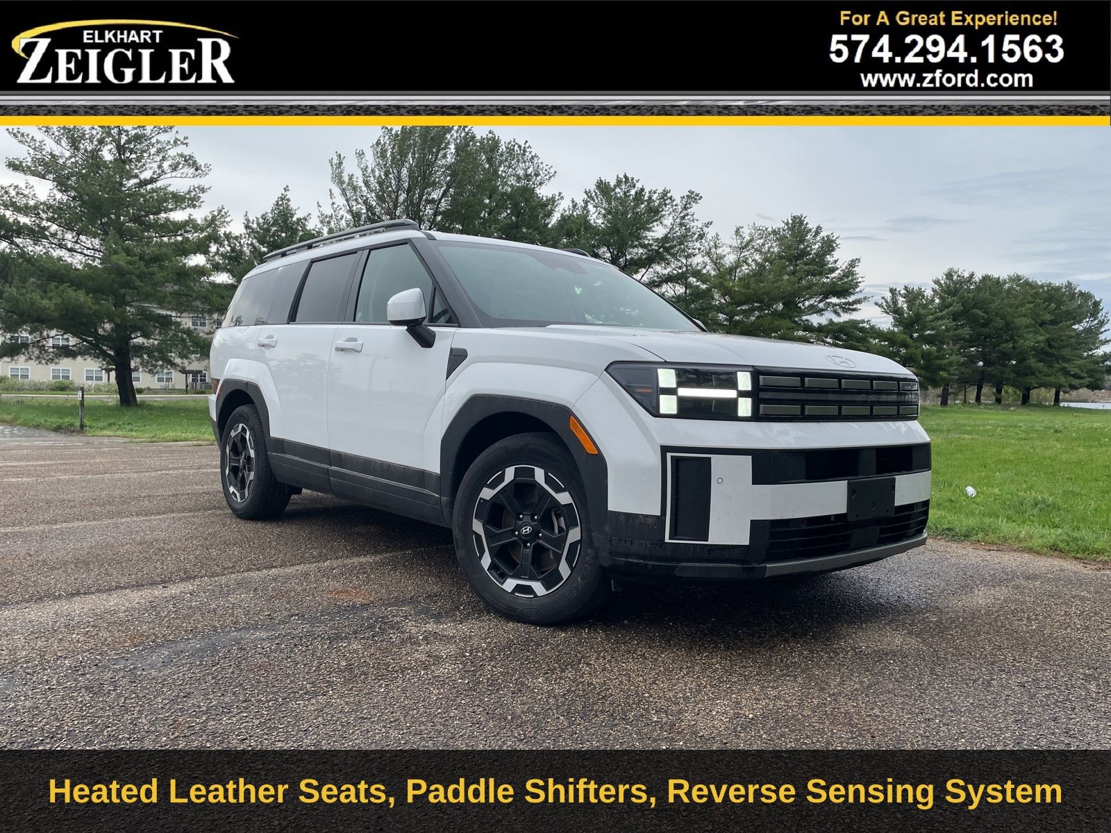 Serenity White 2025 Hyundai Santa Fe SEL FWD SUV / Crossover Front-Wheel Drive Automatic