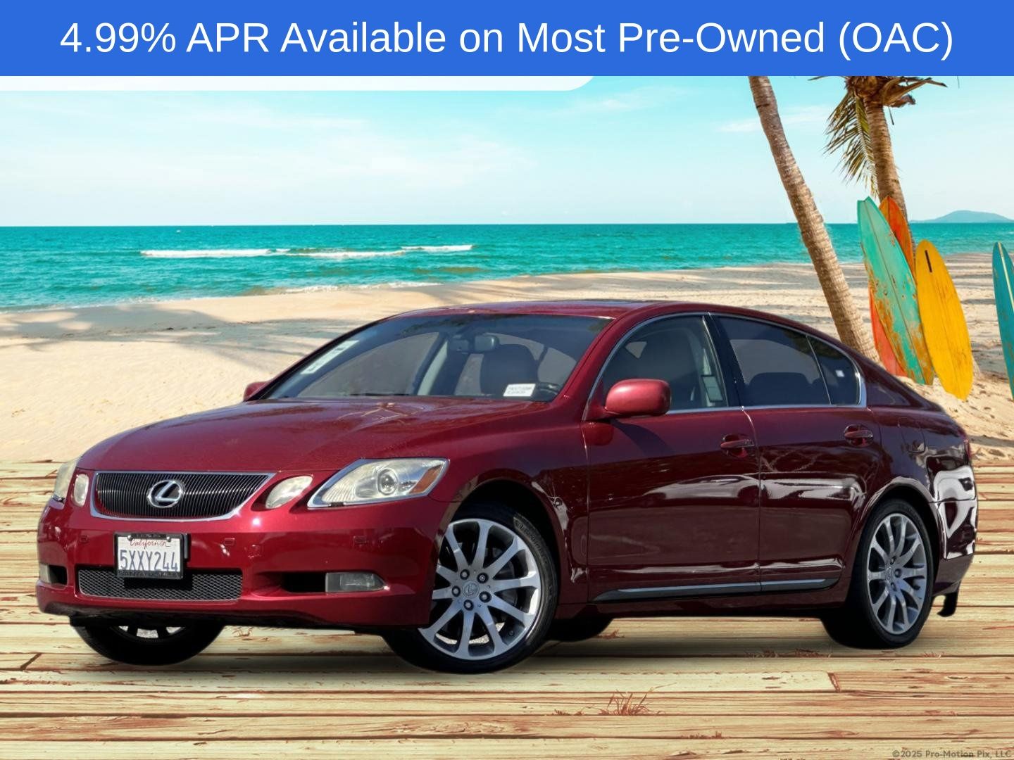 Matador Red Mica 2007 Lexus GS Sedan Rear-Wheel Drive 6-Speed Automatic