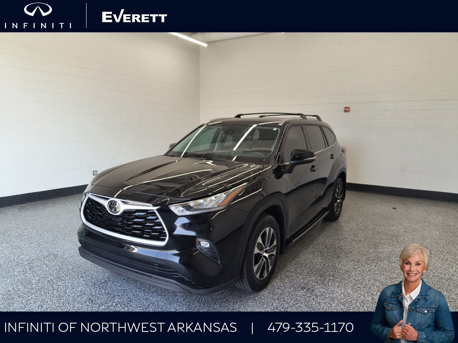 Midnight Black Metallic 2020 Toyota Highlander SUV / Crossover All-Wheel Drive 8-Speed Automatic
