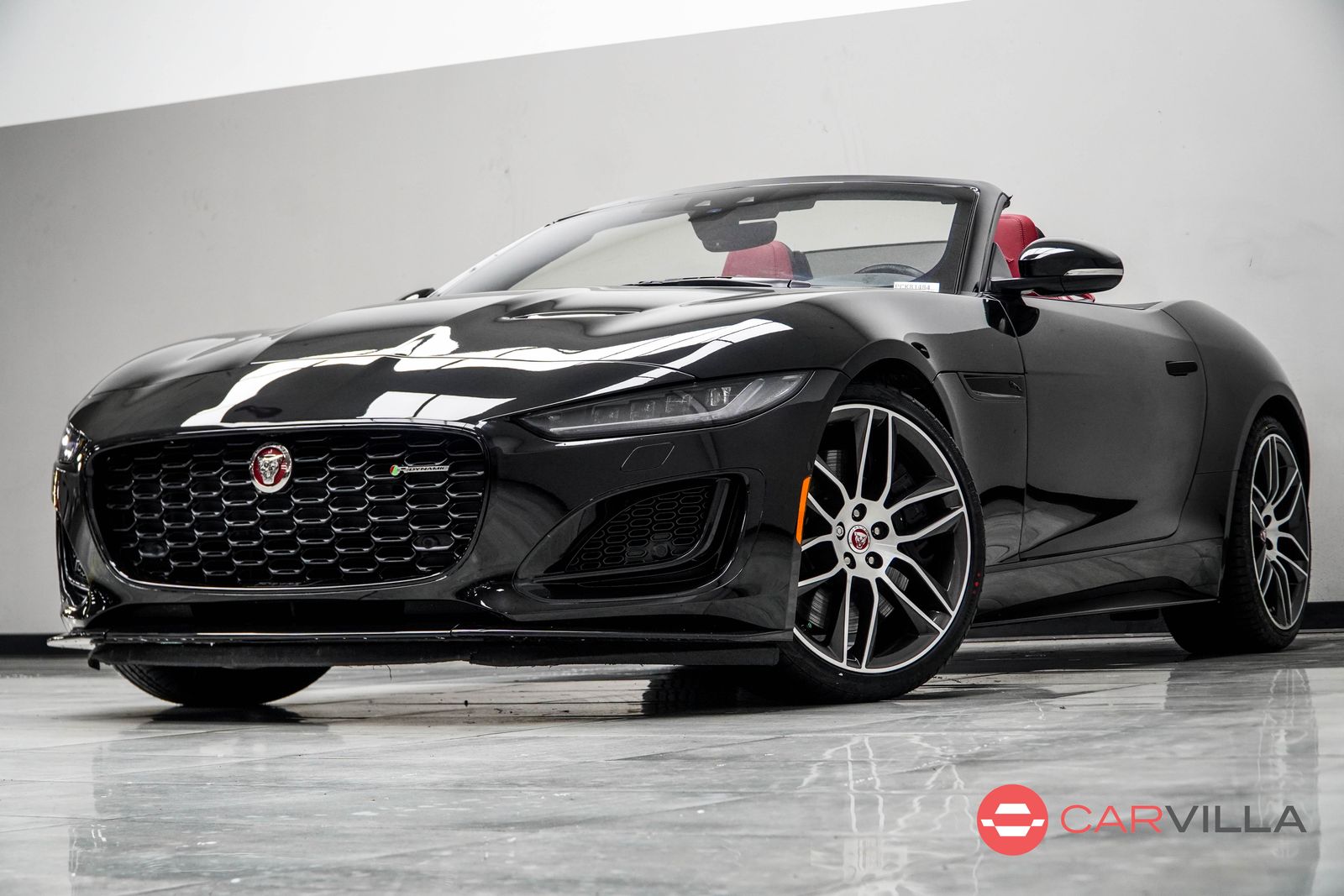 Black 2023 Jaguar F-TYPE P450 R-Dynamic Convertible AWD Convertible All-Wheel Drive 8-Speed Automatic