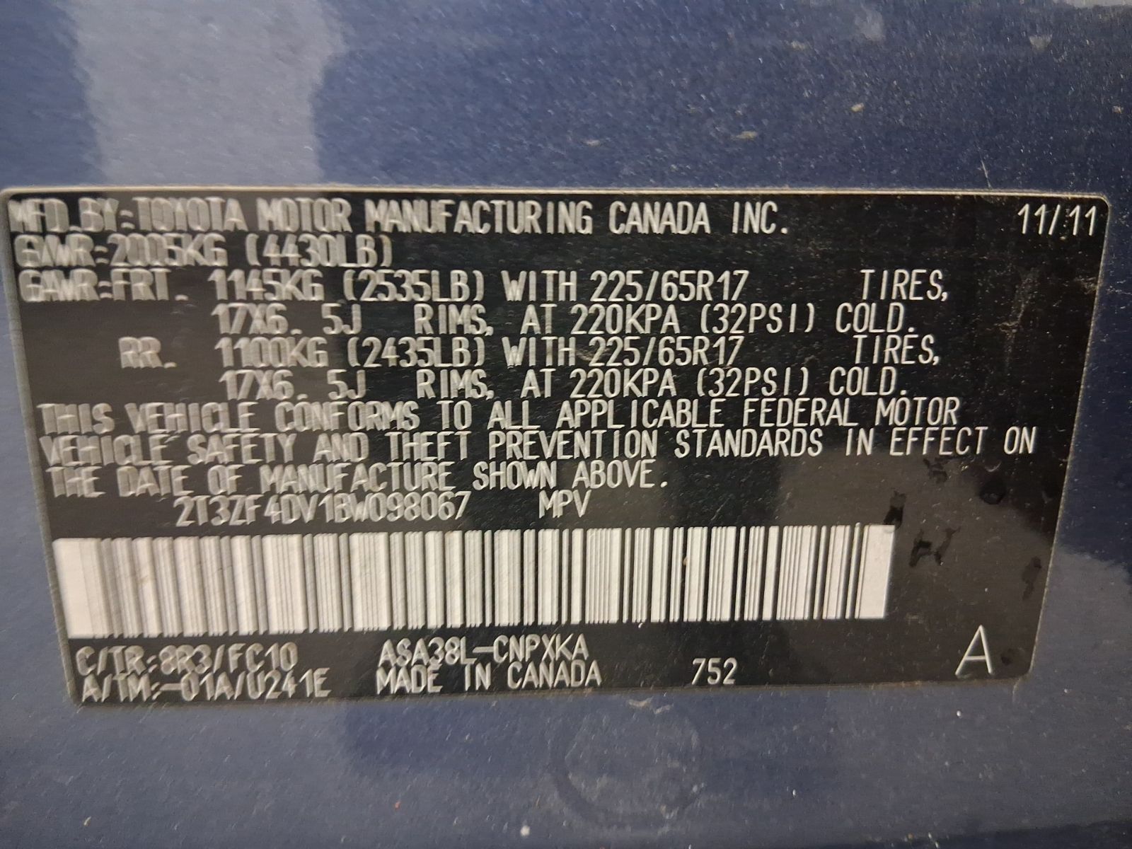 Used Car 2011 Toyota Rav4  Base For Sale Under $12,000 In Austin, Texas