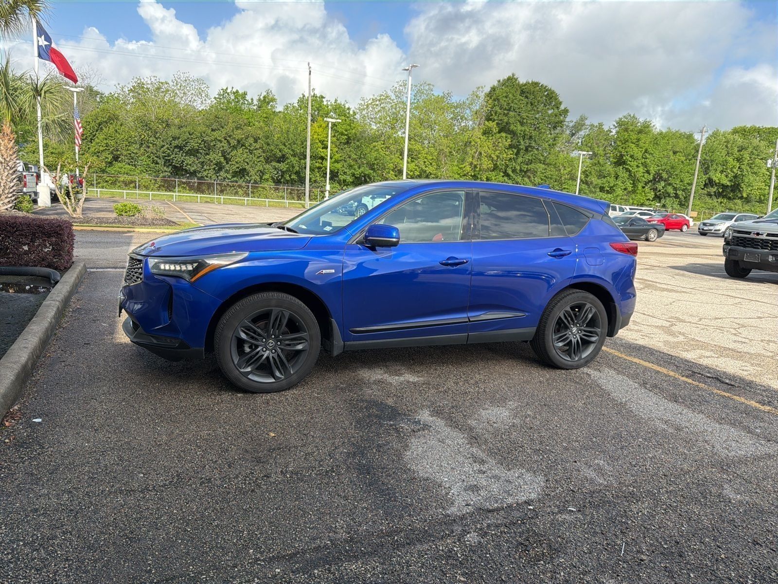 Blue 2022 Acura RDX FWD with A-Spec Package SUV / Crossover Front-Wheel Drive Automatic