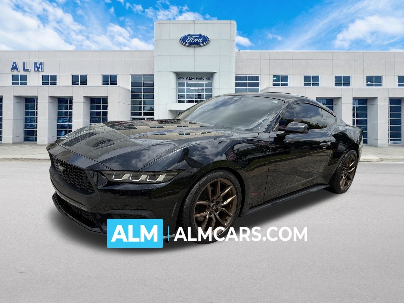 Shadow Black 2024 Ford Mustang EcoBoost Premium Fastback RWD Coupe Rear-Wheel Drive Automatic