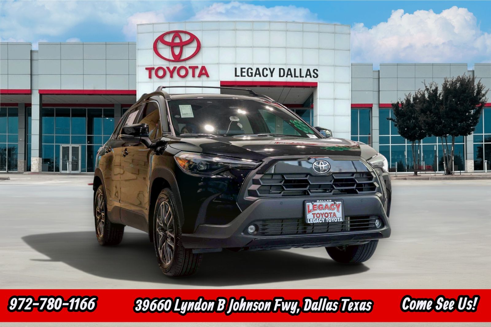 Jet Black 2026 Toyota Corolla Cross SUV / Crossover Front-Wheel Drive Continuously Variable Transmission