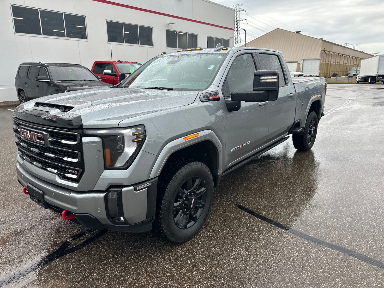 Sterling Metallic 2024 GMC Sierra 3500HD AT4 Crew Cab 4WD Pickup Truck Four-Wheel Drive Automatic