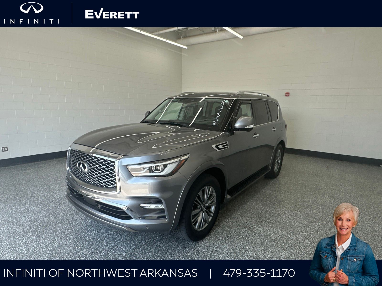 Gray (Graphite Shadow) 2021 INFINITI QX80 SUV / Crossover All-Wheel Drive 7-Speed Automatic