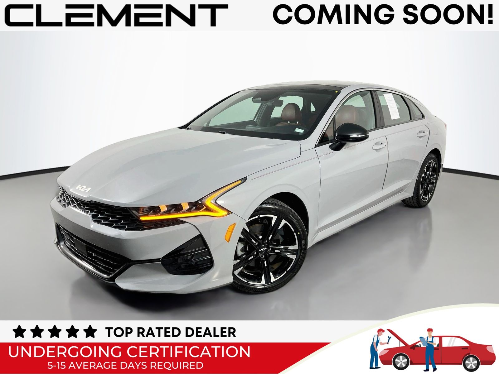 Wolf Gray 2024 Kia K5 Sedan Front-Wheel Drive 8-Speed Automatic