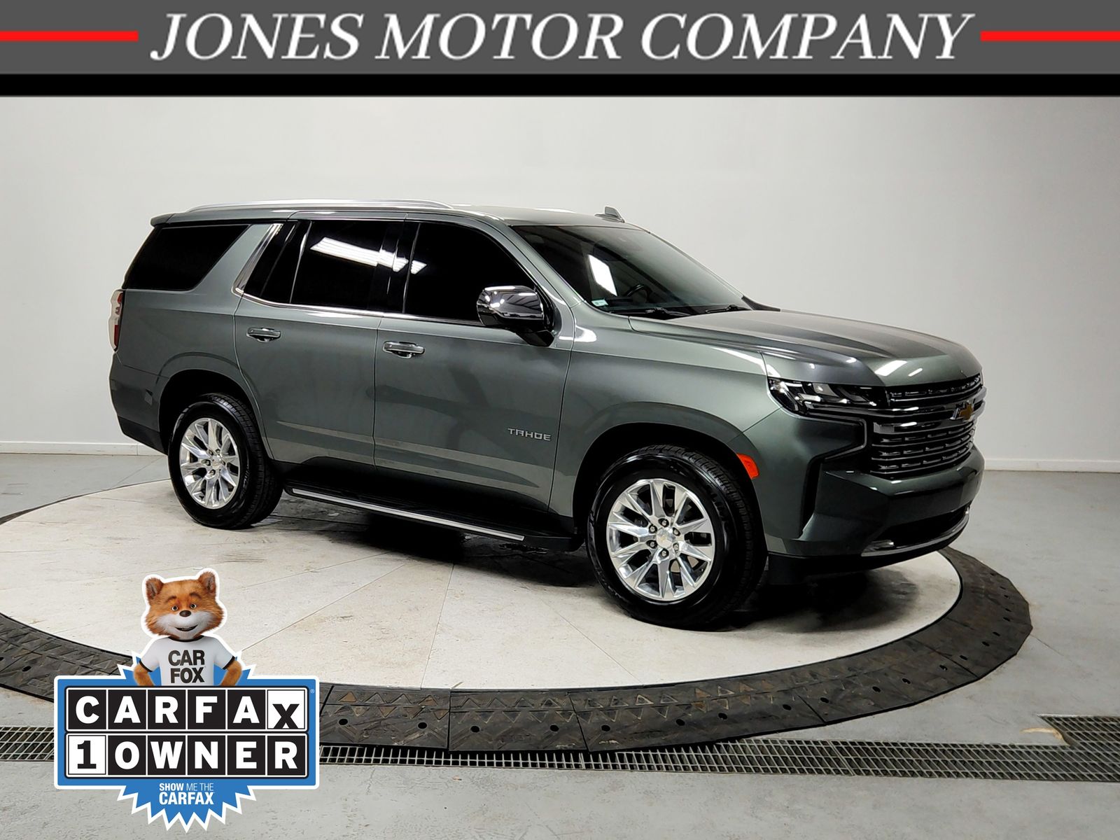 Silver Sage Metallic 2023 Chevrolet Tahoe Premier RWD SUV / Crossover 4X2