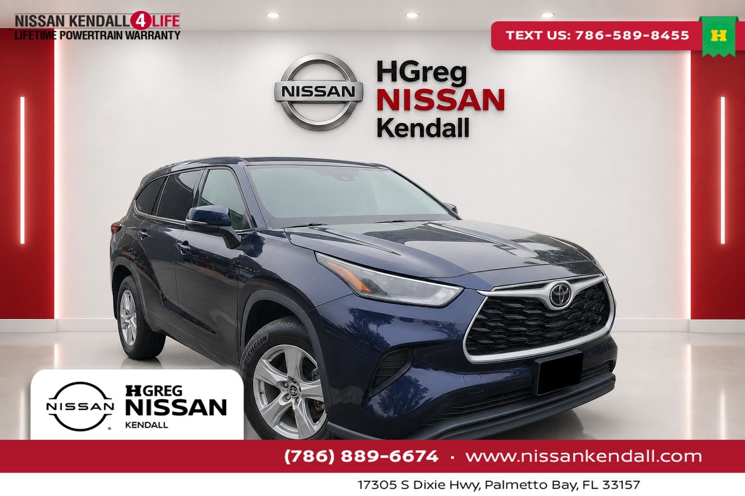 Gray 2021 Toyota Highlander SUV / Crossover Front-Wheel Drive 8-Speed Automatic