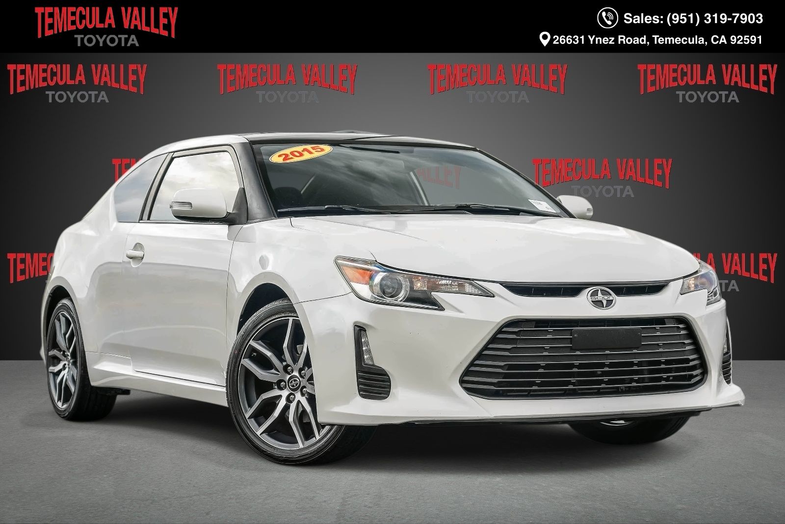 White (Blizzard Pearl) 2015 Scion tC Coupe Front-Wheel Drive 6-Speed Automatic