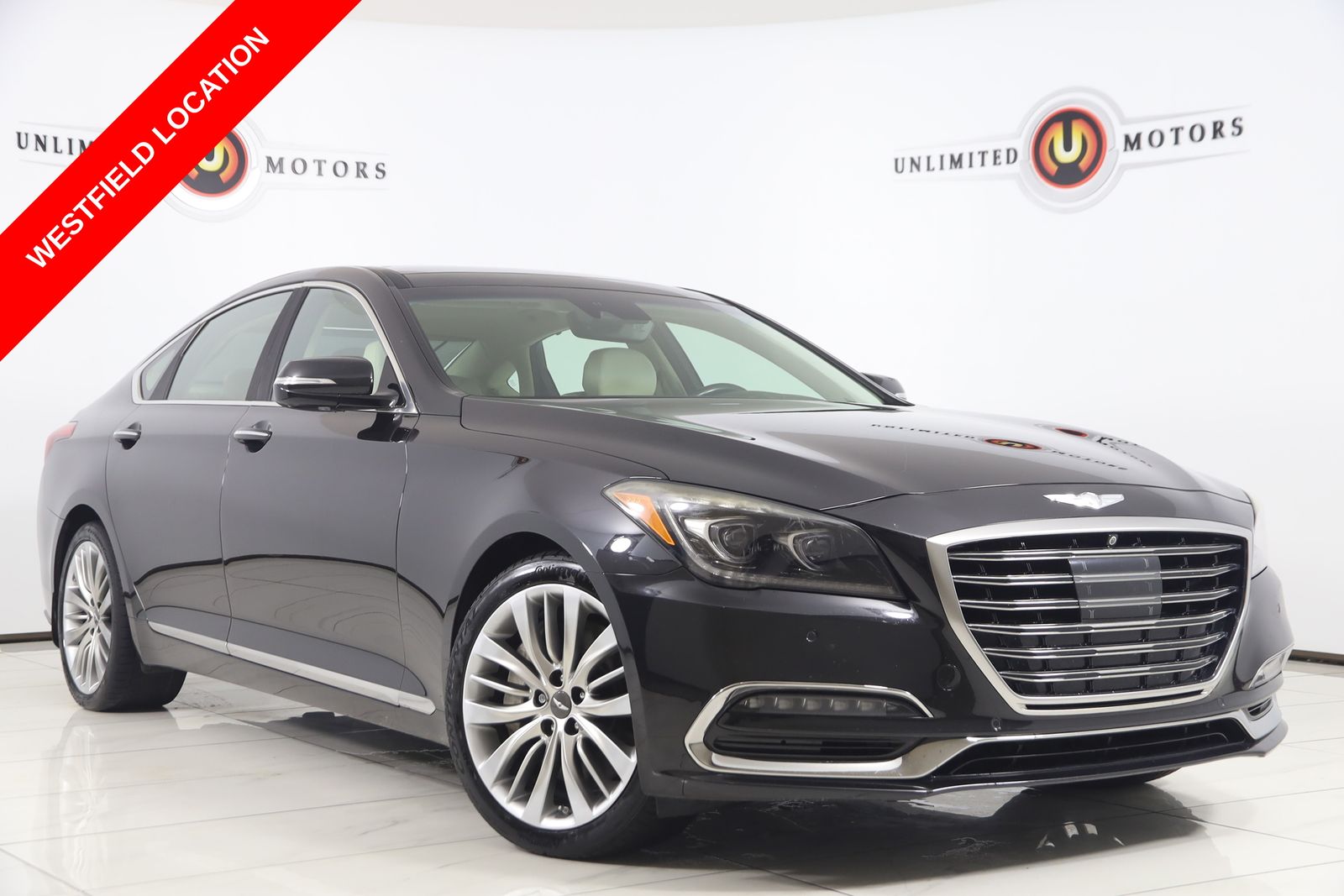 Black 2018 Genesis G80 Sedan Rear-Wheel Drive 8-Speed Automatic