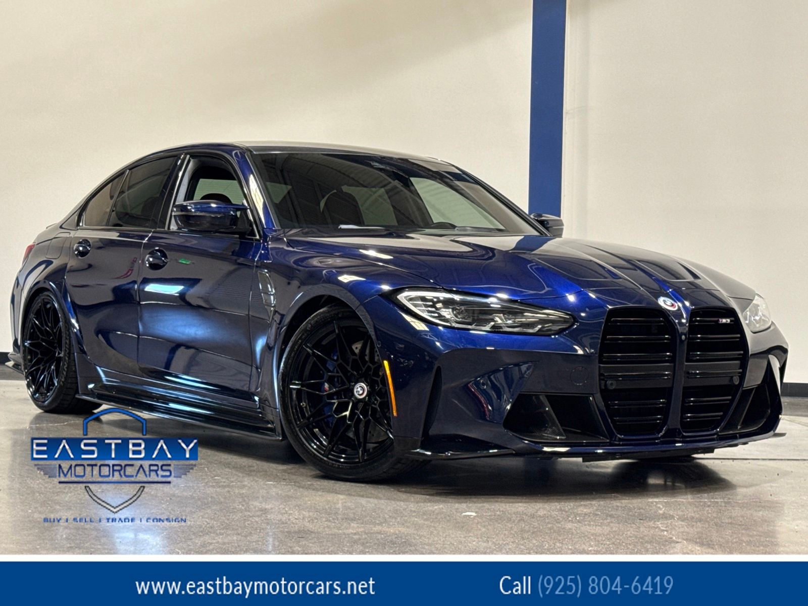Tanzanite Blue II Metallic 2023 BMW M3 Sedan Rear-Wheel Drive 6-Speed Manual