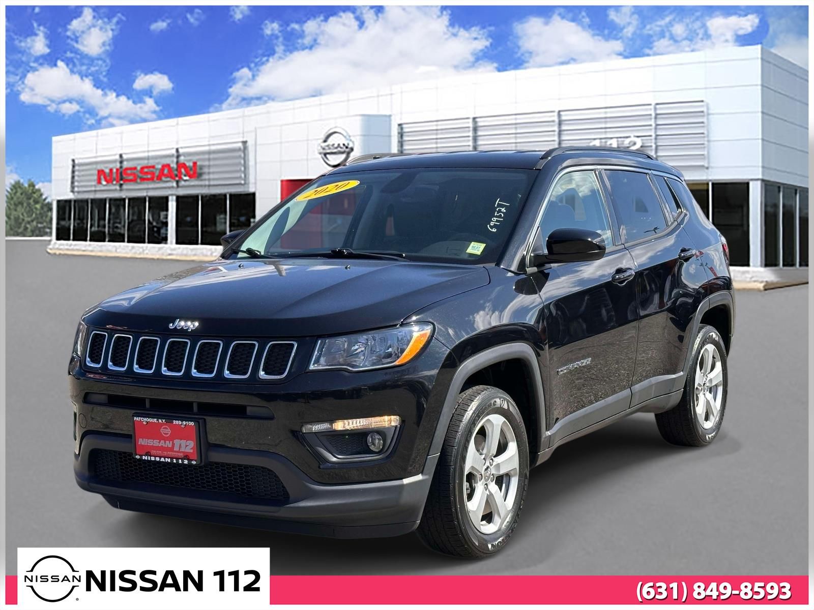 Diamond Black Crystal Pearlcoat 2020 Jeep Compass Latitude 4WD SUV / Crossover Four-Wheel Drive 9-Speed Automatic