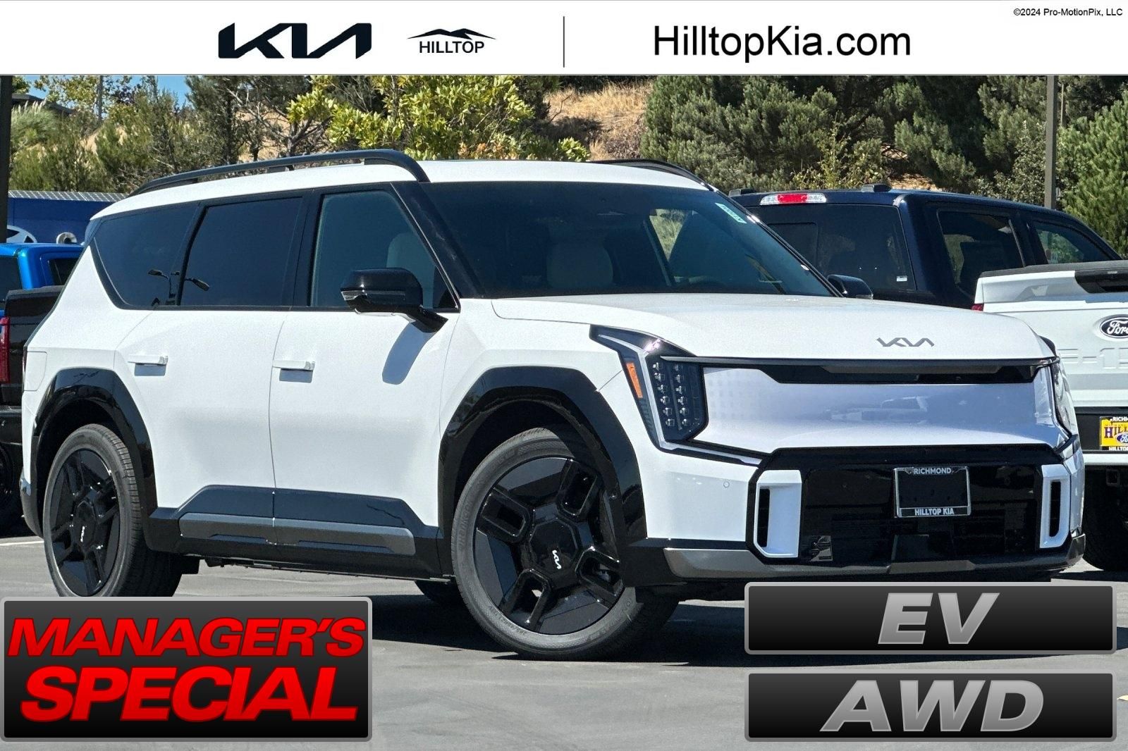 Glacial White 2026 Kia EV9 SUV / Crossover All-Wheel Drive 1-Speed Automatic