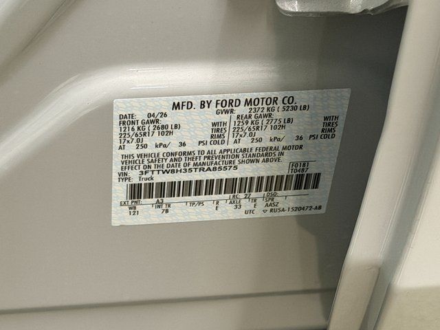 New 2026 Space White Metallic Ford XLT image 34