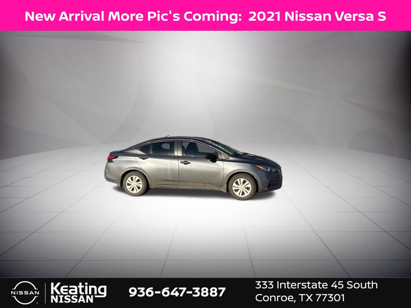 2021 Nissan Versa 1.6 S Gray at Keating Nissan