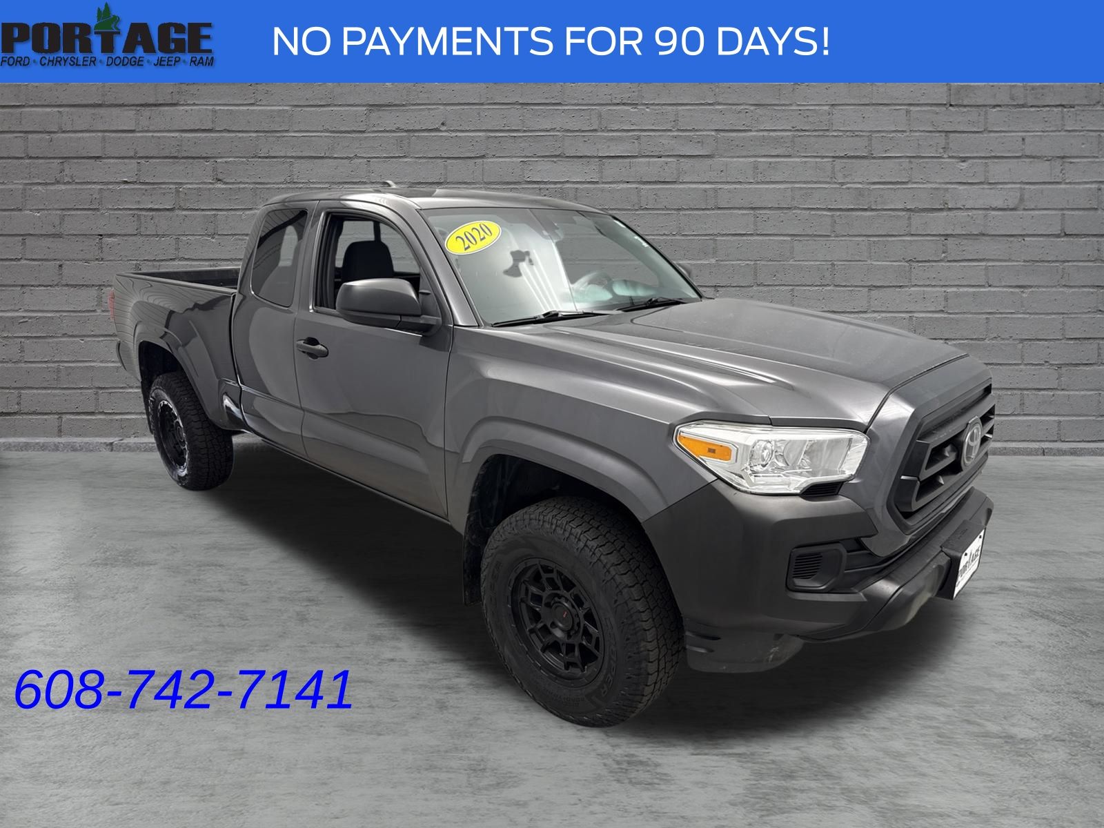 Magnetic Gray Metallic 2020 Toyota Tacoma Pickup Truck Four-Wheel Drive 6-Speed Automatic