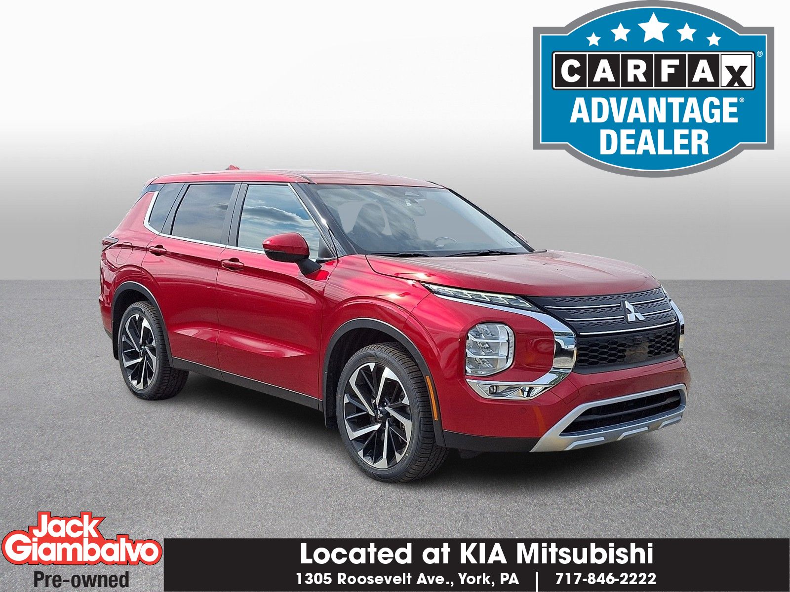 Red Diamond 2022 Mitsubishi Outlander SUV / Crossover All-Wheel Drive Continuously Variable Transmission