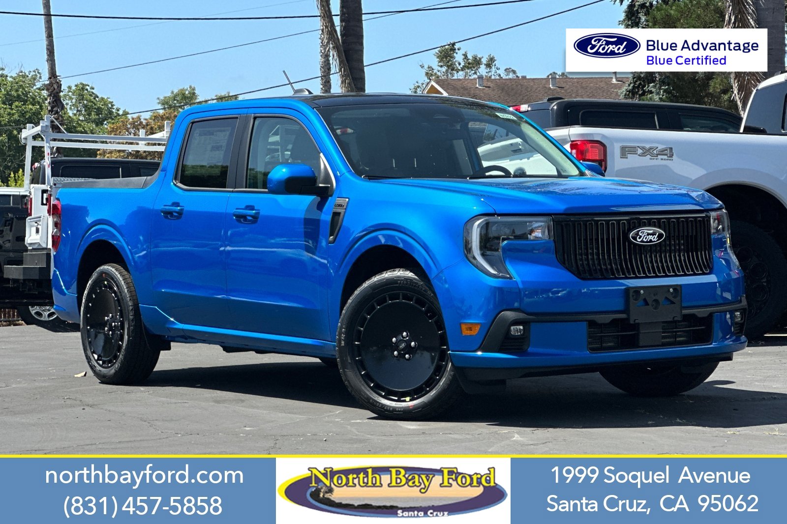 Blue 2025 Ford Maverick Pickup Truck All-Wheel Drive 7-Speed Automatic