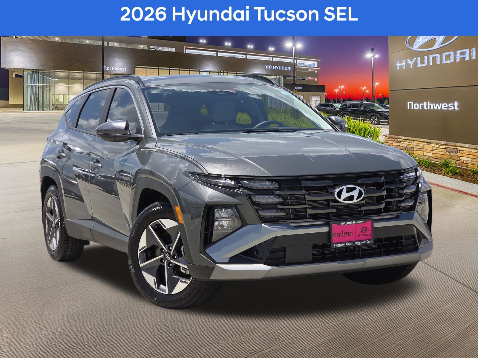 Ecotronic Gray 2026 Hyundai Tucson SUV / Crossover Front-Wheel Drive 8-Speed Automatic