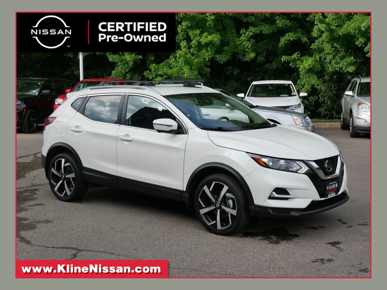 Pearl White Tricoat 2022 Nissan Rogue Sport SUV / Crossover All-Wheel Drive Continuously Variable Transmission