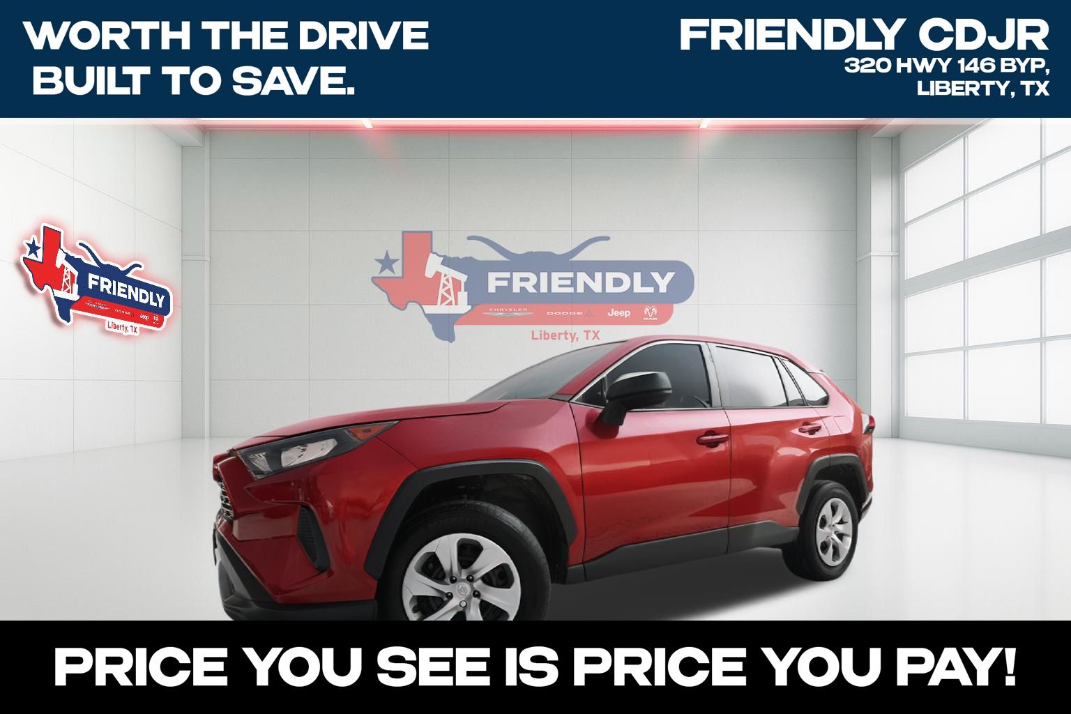 Pearl 2022 Toyota RAV4 SUV / Crossover Front-Wheel Drive 8-Speed Automatic