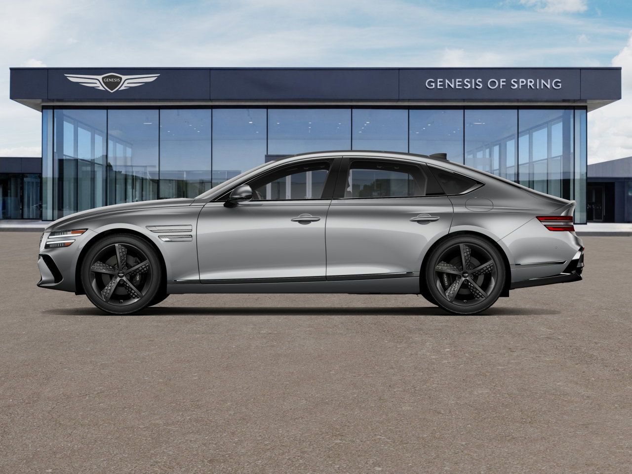 2026 Genesis G80 3.5T Sport Prestige Silver at Genesis of Spring