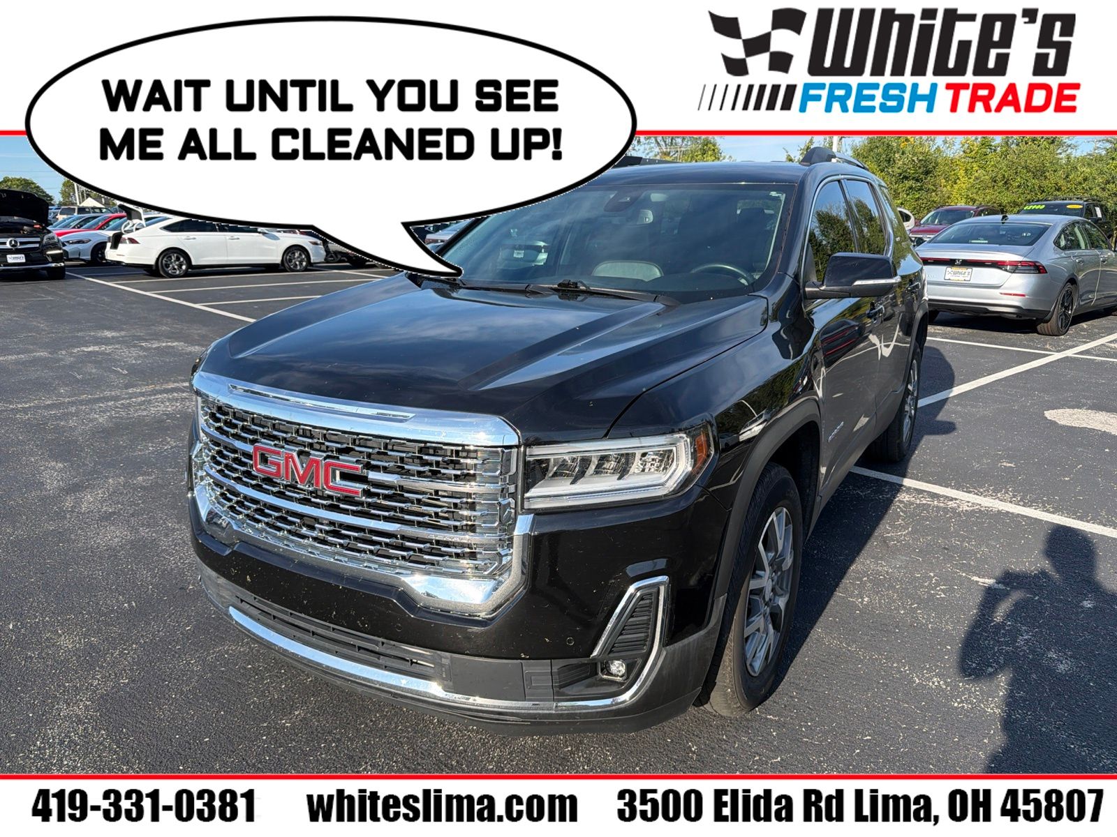 Black (Ebony Twilight Metallic) 2023 GMC Acadia SUV / Crossover Four-Wheel Drive 9-Speed Automatic