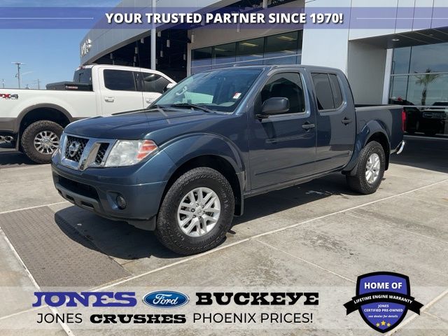 Arctic Blue Metallic 2016 Nissan Frontier SV Crew Cab 4WD Pickup Truck Four-Wheel Drive 5-Speed Automatic Overdrive
