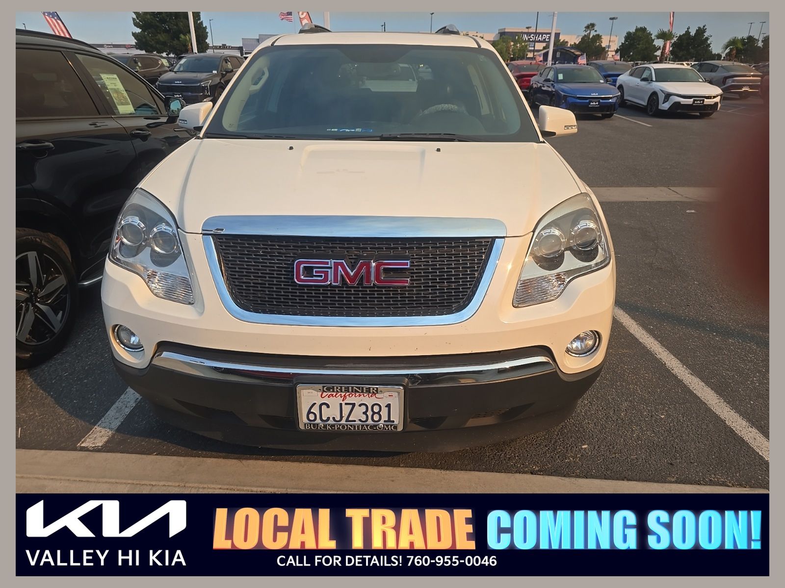 Summit White 2008 GMC Acadia SUV / Crossover Front-Wheel Drive 6-Speed Automatic Overdrive