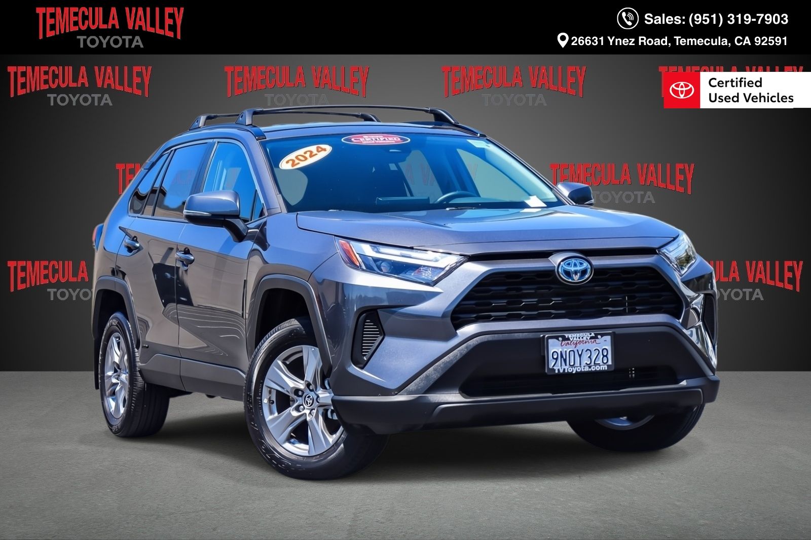 Magnetic Gray Metallic 2024 Toyota RAV4 Hybrid SUV / Crossover All-Wheel Drive Continuously Variable Transmission